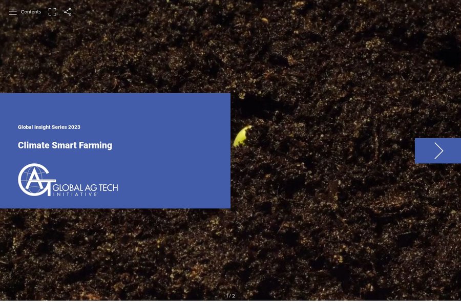 global insight series 2023 climate smart farming climate smart farming cover