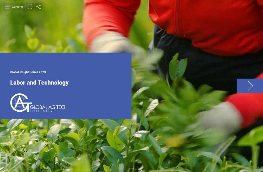 global insight series 2023 labor and technology labor and technology cover